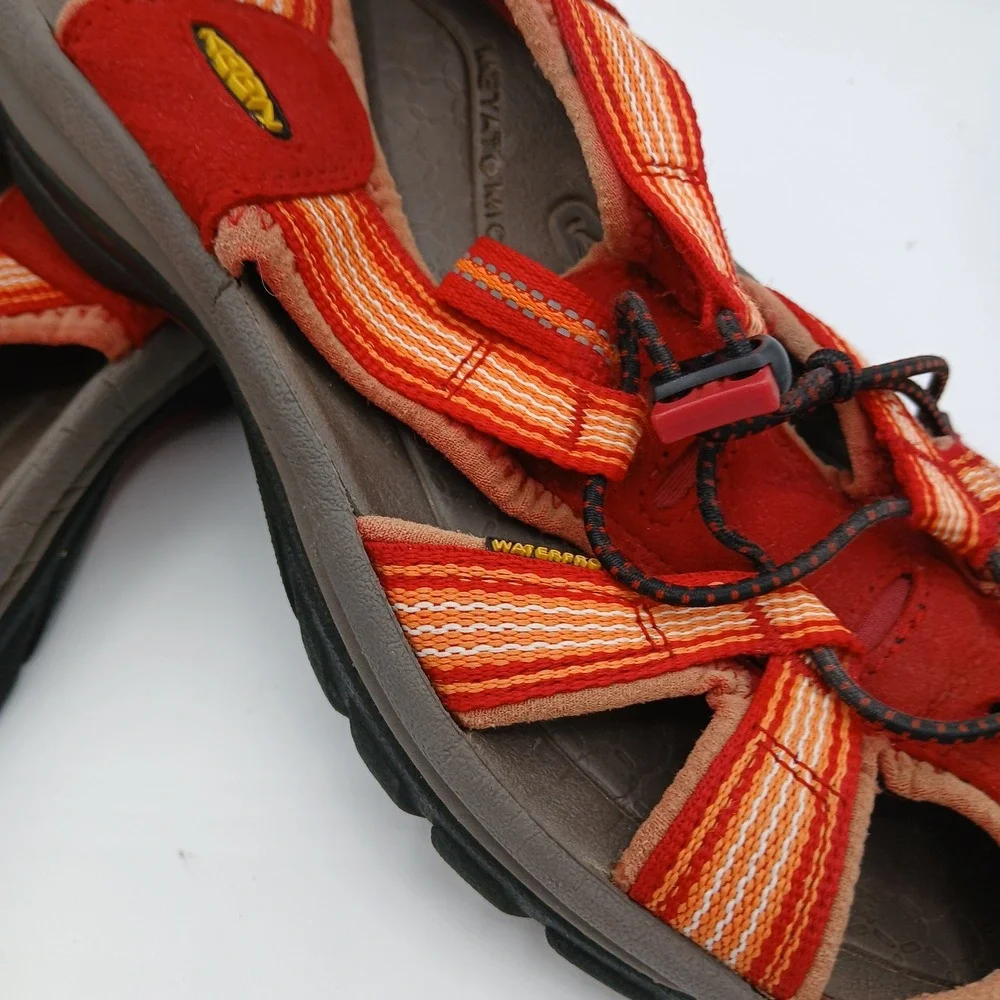 Keen Shoes‎ Womens Red Orange Waterproof Outdoor Sandals Hiking Water EU 39 US 8